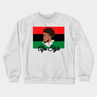 Afro-modern representation of the black community Crewneck Sweatshirt